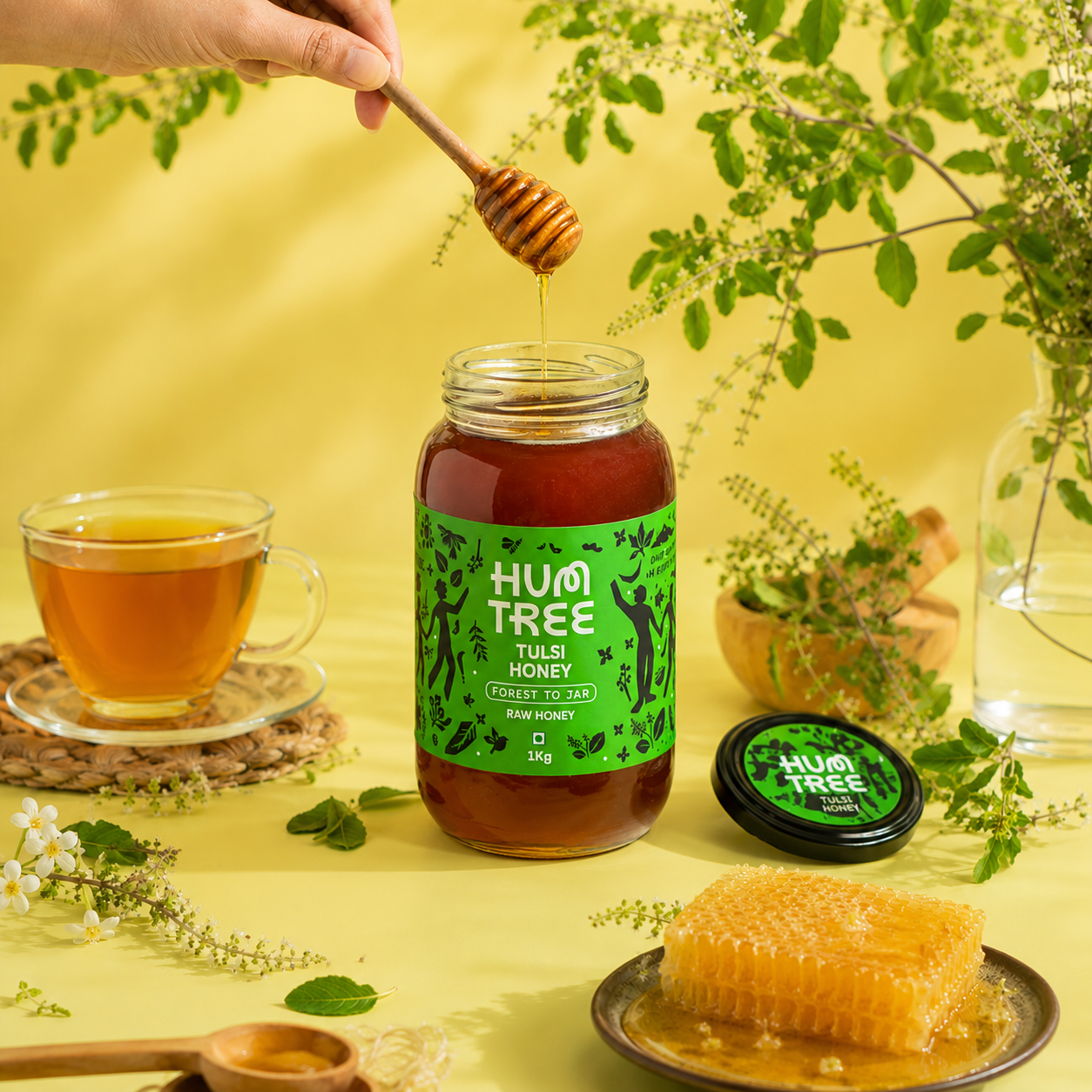 Raw Tulsi Honey (1 Kg)