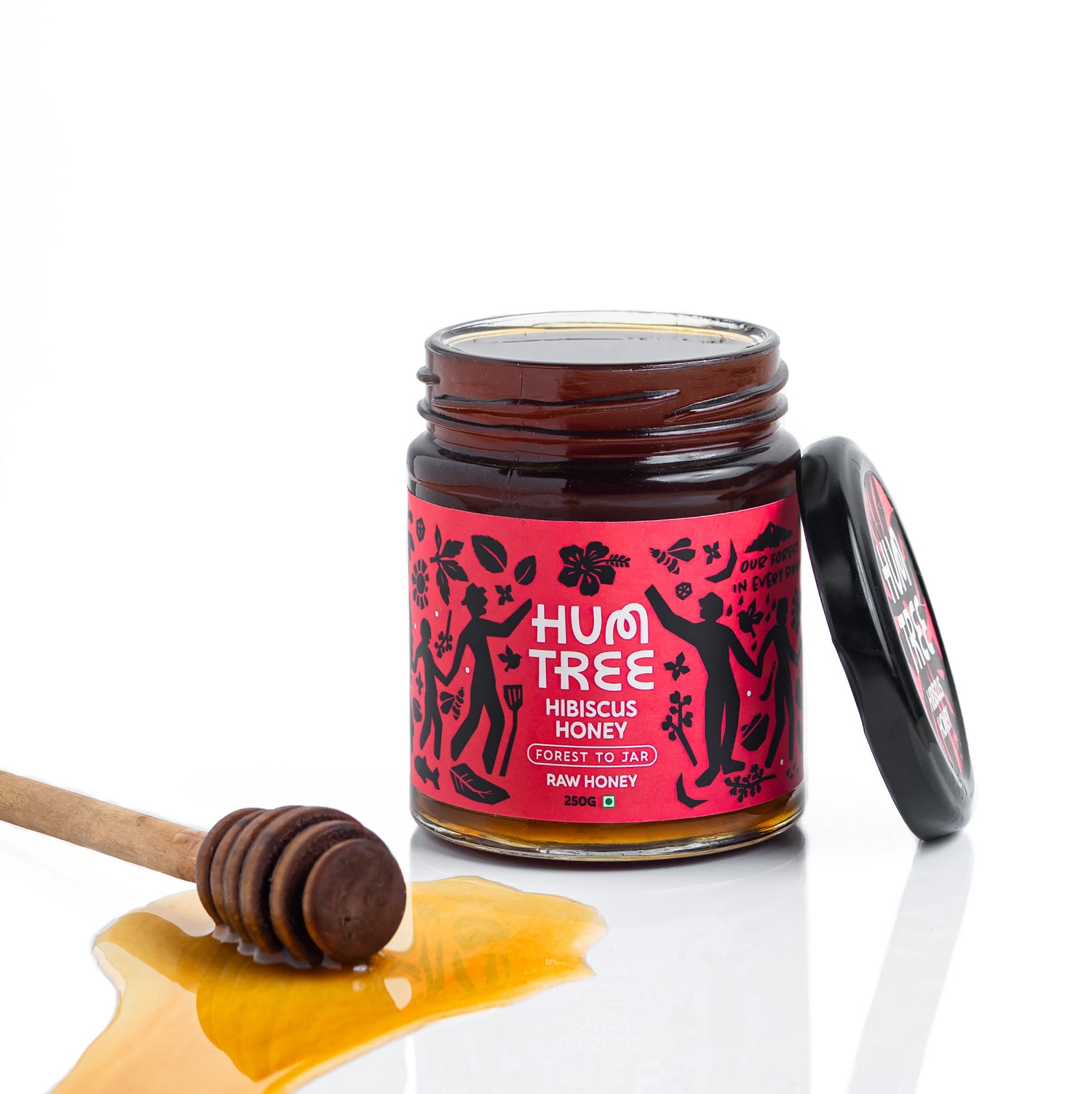 Raw Hibiscus Honey (250 G)