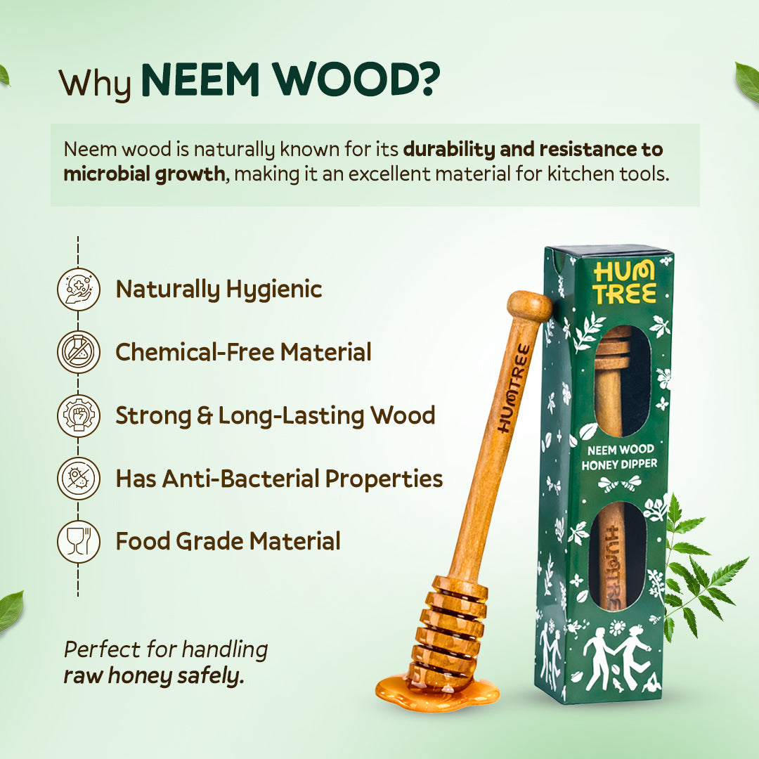 Neem Wood Honey Dipper