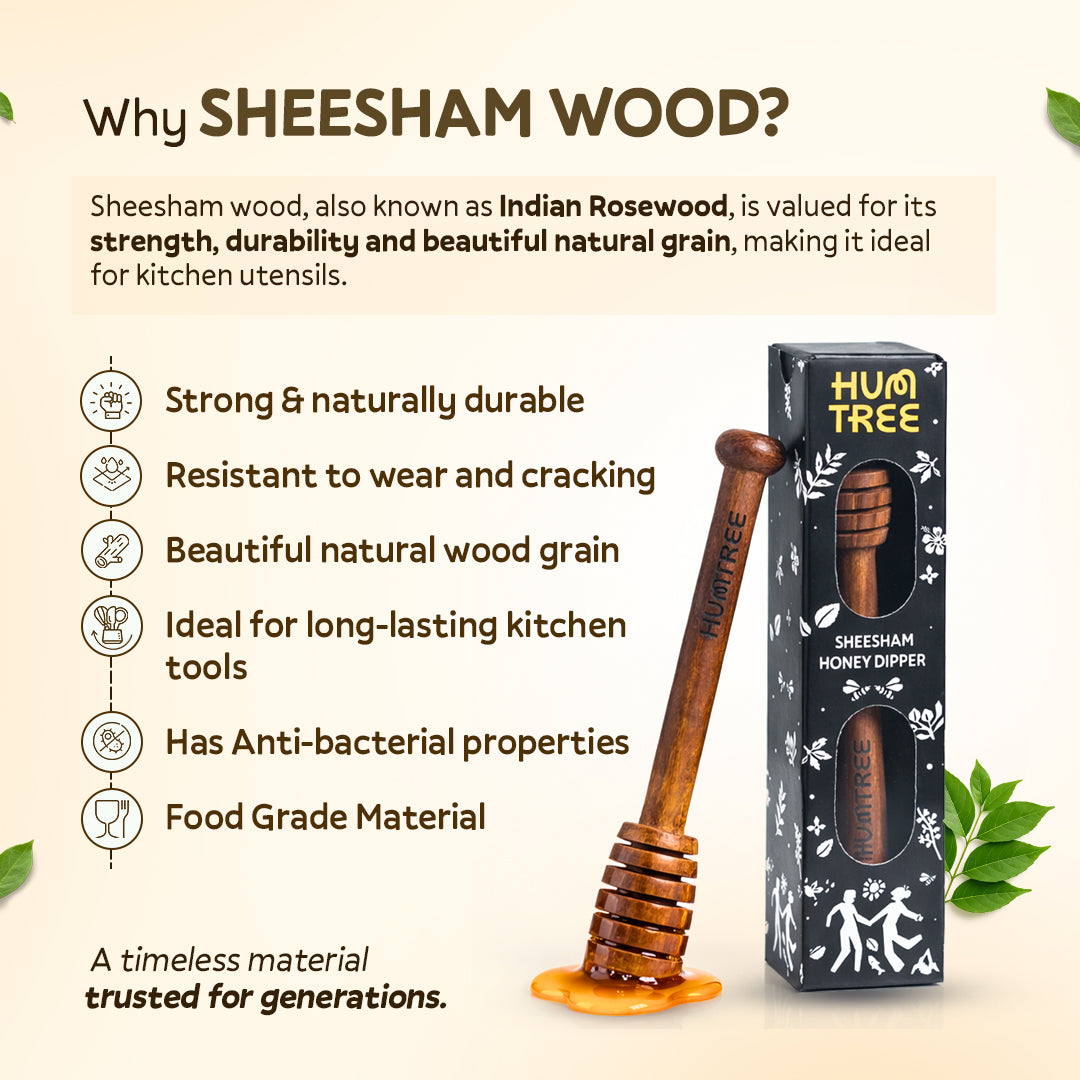 Sheesham Wood Honey Dipper