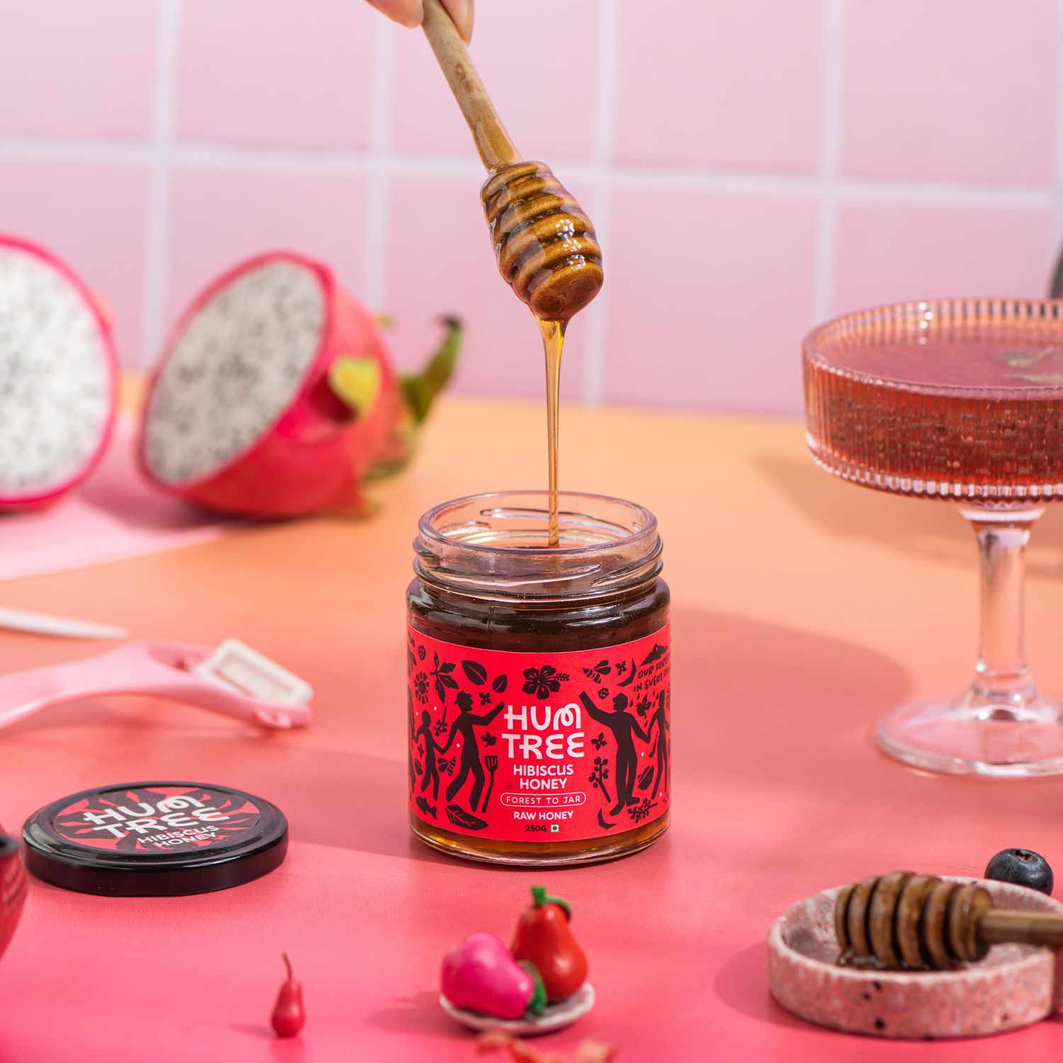 Raw Hibiscus Honey (250 G)